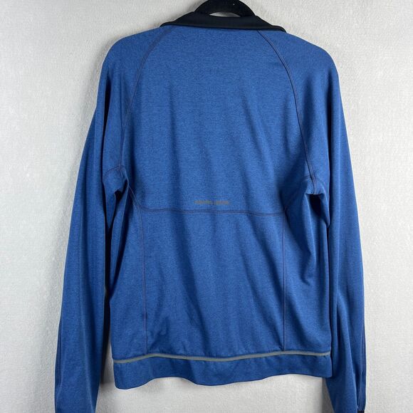 Pearl Izumi Sweater Mens Medium Blue Cycling Fleece Full Zip Reflective Bike - Picture 7 of 11